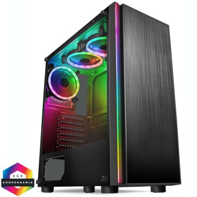 Refurbished Gamng PC Intel Core i3 2100 16GB 1TB 4GB Nvidia GTX 1650 W10 Celsius RGB 